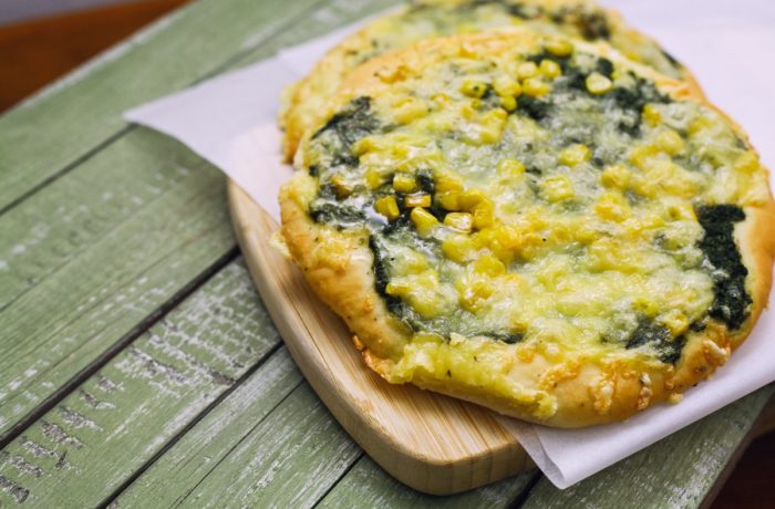 Mini Pizza so špenátom