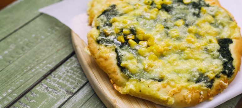 Mini Pizza so špenátom