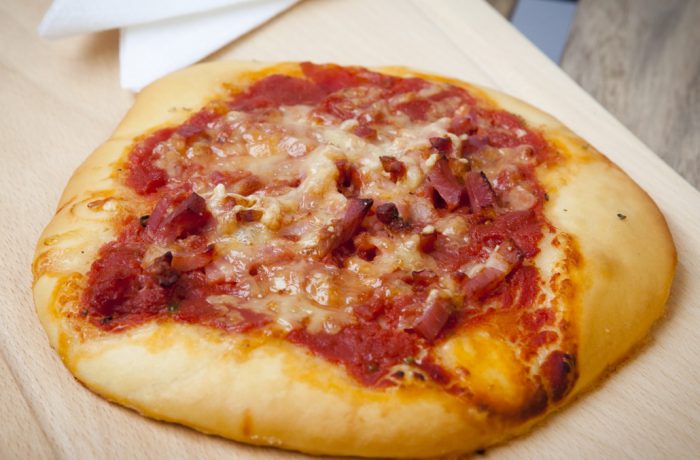 Mini Pizza so slaninkou
