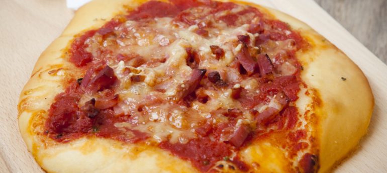 Mini Pizza so slaninkou